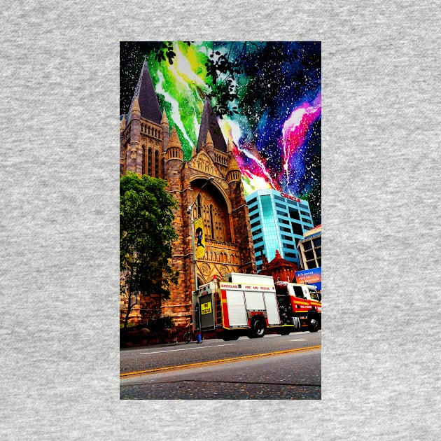 Brisbane City Space Collection - Brisbane City Church by annaleebeer